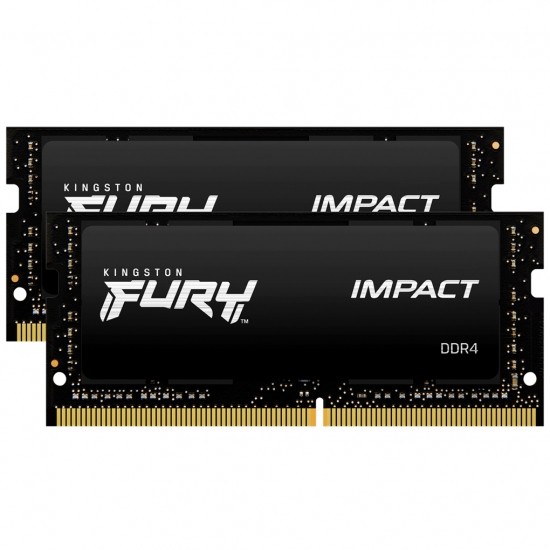 Kingston FURY Impact 32GB (2x16GB) DDR4 3200MHz CL20 SODIMM памет