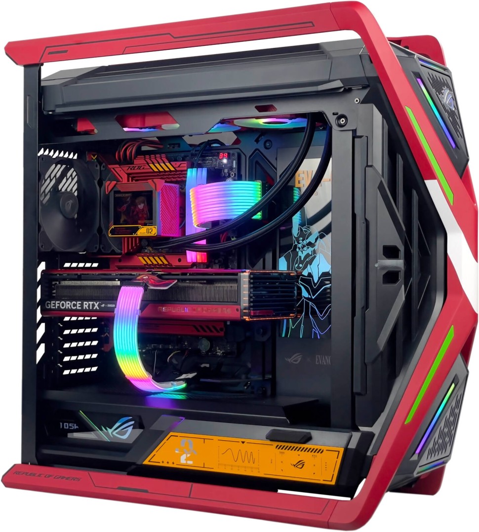 ASUS ROG Hyperion EVA-02 Edition кутия за компютър червен (90DC00F4 ...