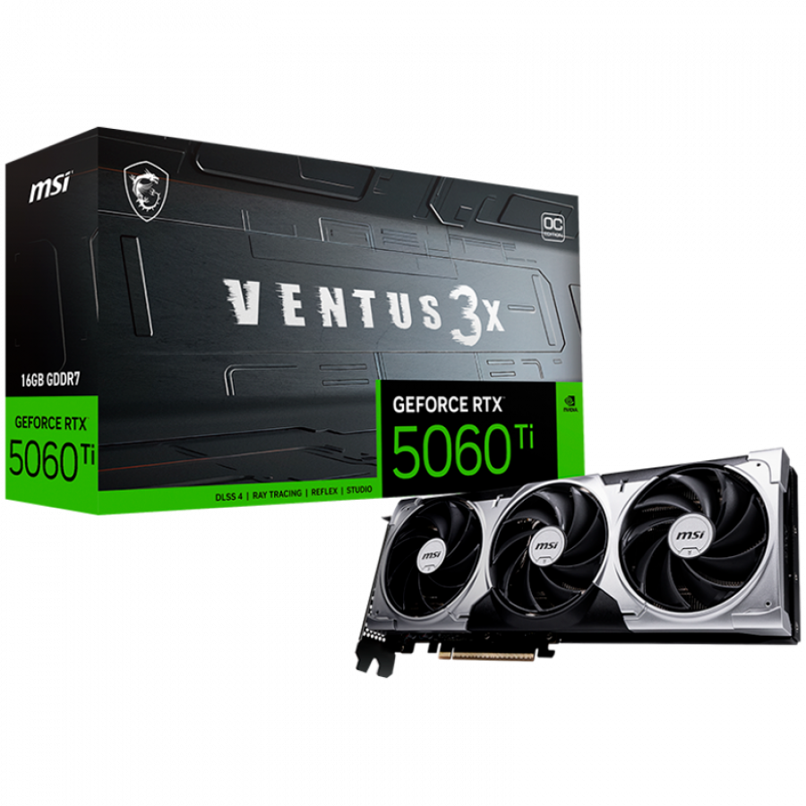 MSI RTX 5060 Ti Ventus 3X OC 16GB GDDR7 видео карта (RTX_5060_TI_16G ...