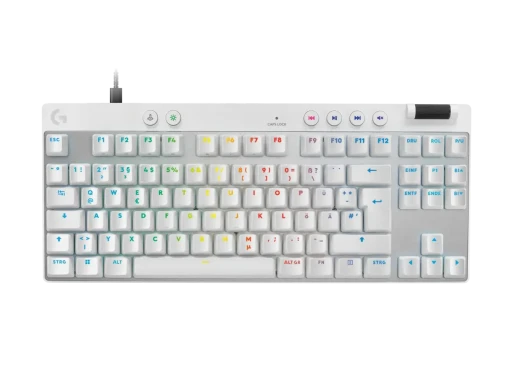 Logitech G Pro X RAPID TKL Magnetic Analog switches геймърска клавиатура бяла