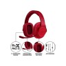 Logitech G433 7.1 DTS Headphone X Gaming слушалки червени
