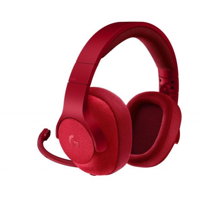 Logitech G433 7.1 DTS Headphone X Gaming слушалки червени
