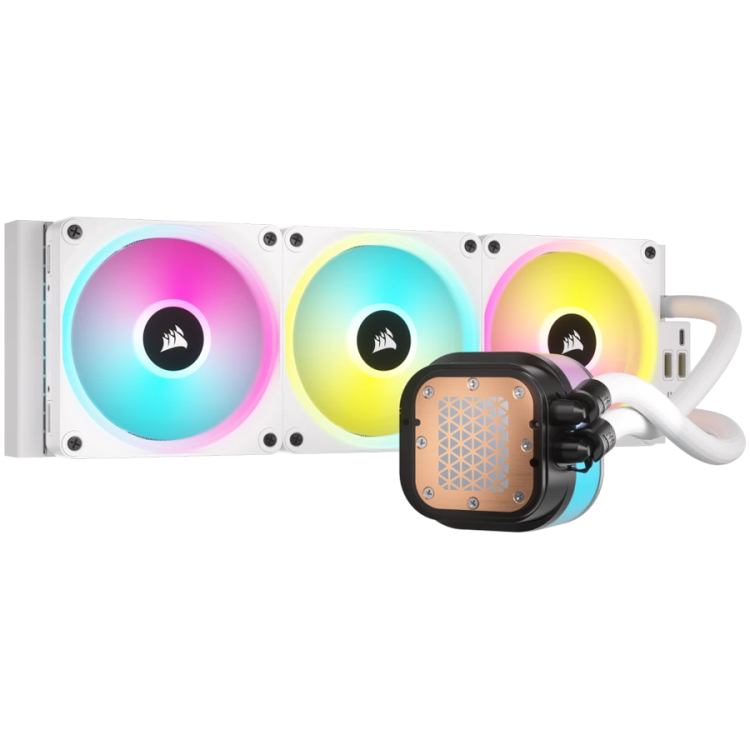 Corsair iCUE LINK H150i LCD водно охлаждане бял