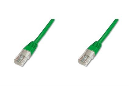 мрежови кабел LAN U-UTP Cat. 5е 2 метра зелен