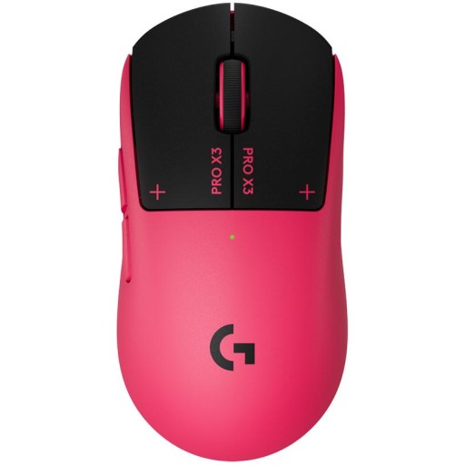 Logitech G PRO X3 SUPERSTRIKE - безжична геймърска мишка Magenta Eclipse с Haptic Trigger