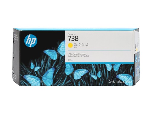 HP 738 300-ml Yellow DesignJet консуматив