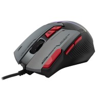 BARACUDA MANTA-G ::Геймърска мишка, 8D, USB, BGM-041, 12800 dpi, сива