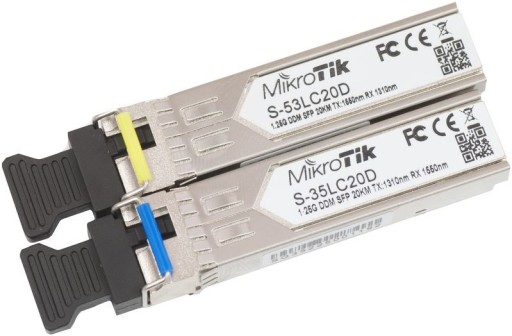 Mikrotik WDM S-3553LC20D SFP модул 2 бр комплект
