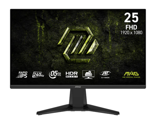MSI MAG 255F X24 24.5" IPS 240Hz монитор черен