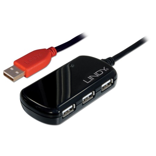 Активен USB 2.0 хъб + 12м удължителен кабел