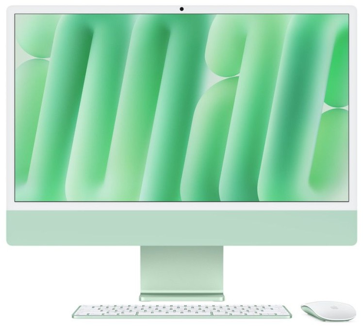 Apple iMac 24 M4 10 Core CPU, 10 Core GPU 24GB 512SSD green All in One всичко в едно