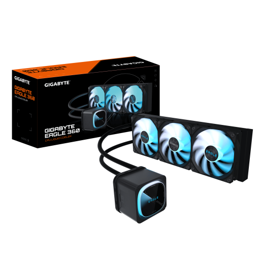 Gigabyte Eagle 360 водно охлаждане за процесор черен