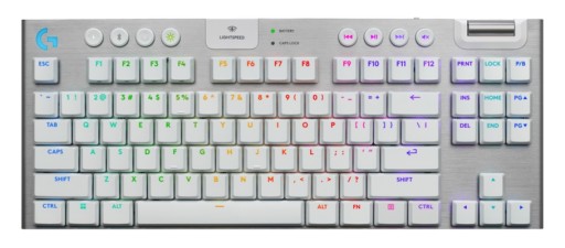 Logitech G915 X Lightspeed TKL Low-Profile геймърска клавиатура бял