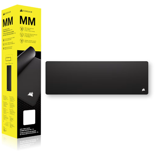 Corsair MM Extended XL 930x300x2mm Black геймърски пад черен