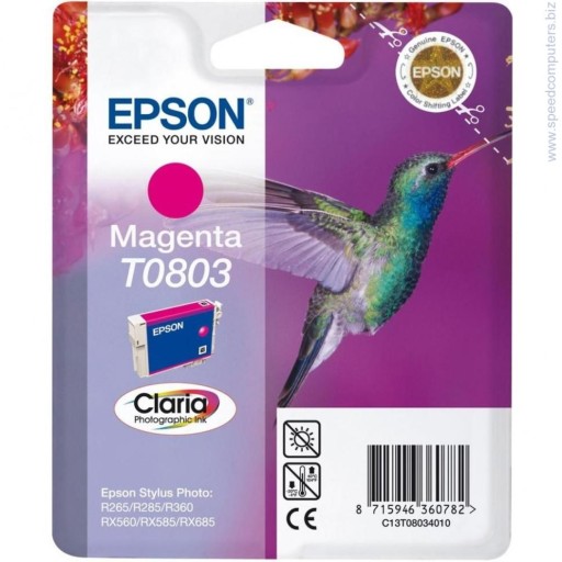 Мастилница INKTEC 1080M EPSON T0803, Червен