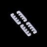 Alphacool Eiskamm X4 Flat - 3mm clear - 4 pcs