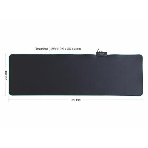 Delock RGB пад за мишка черен