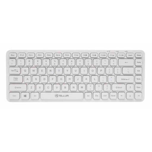 Tellur Mini безжична клавиатура бял