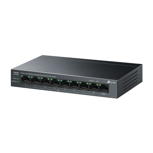 TP-Link LS109P 9-портов с 8-порта PoE+ суич