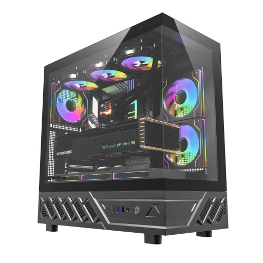 Darkflash ATX DS950 6 x 120 mm Infinity Mirror A-RGB кутия за компютър