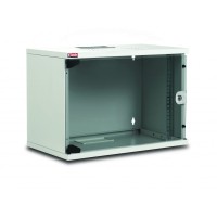 Lande Soho 19" 7U комуникационен шкаф с метална врата сив