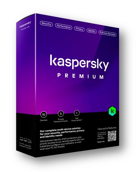 Kaspersky Premium + Customer Support Eastern Europe Edition, 1 Device 1 year Base Download Pack
