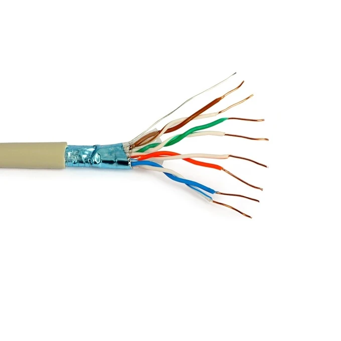 Мрежови кабел SeaMAX SC-U/FTP-6A-LSZH, 23AWG FTP, cat. 6a, 4P, LSZH, 500m макара violet