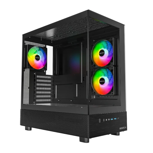 Montech XR-B ARGB кутия за компютър черен