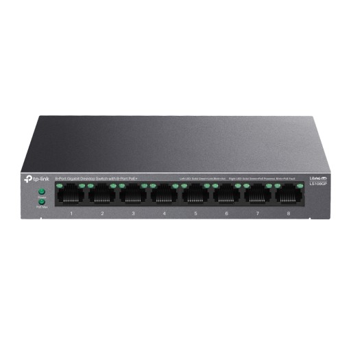TP-Link LS108GP Гигабит 8-портов PoE+ суич