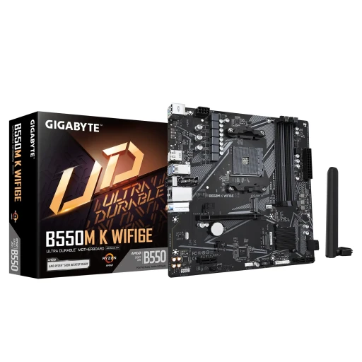 Gigabyte B550M K WiFi 6E AM4 DDR4 mATX дънна платка